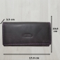 Preview: Großes Hübsches Portemonnaie Damen Wild Leder Geldbeutel mit 21 Kartenfächern mit RFID Schutz Lila